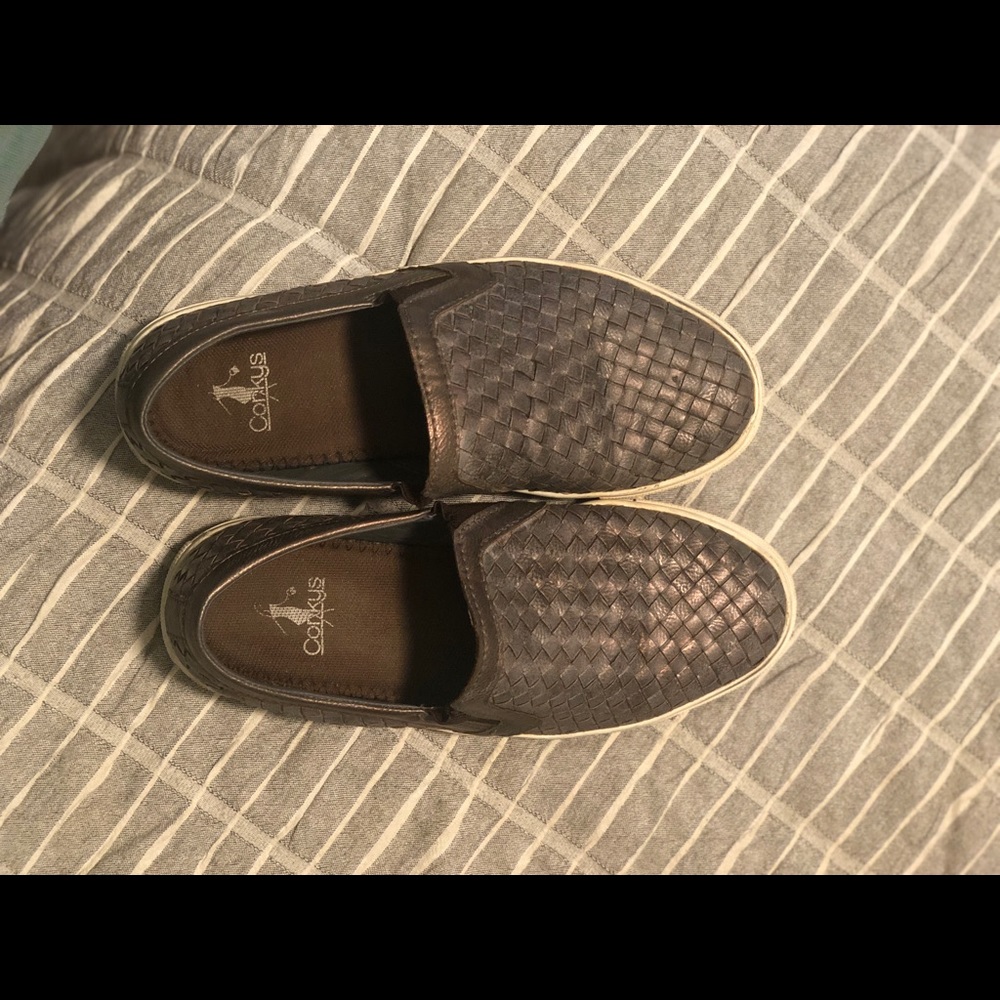 Corkys slip on grey shoes!